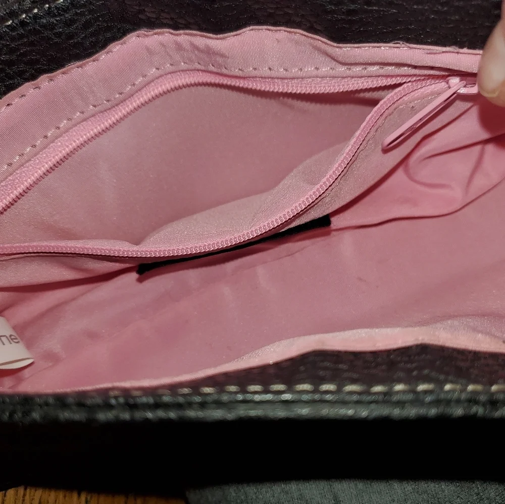 Liz Claiborne Red and Black Shoulder Bag